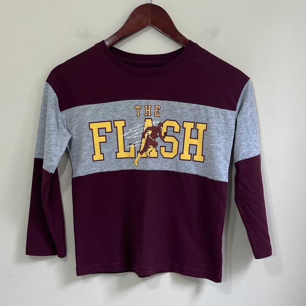 DC The Flash Jumping Beans Boys Long Sleeve Shirt Size 7